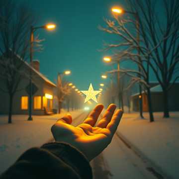 겨울 별빛 속의 인디