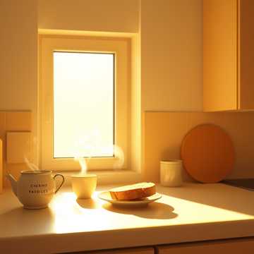شمس على المطبخ