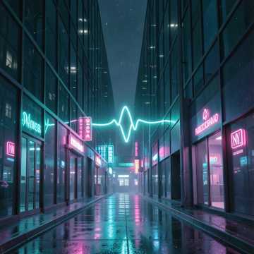 Pulse in Neon Silence