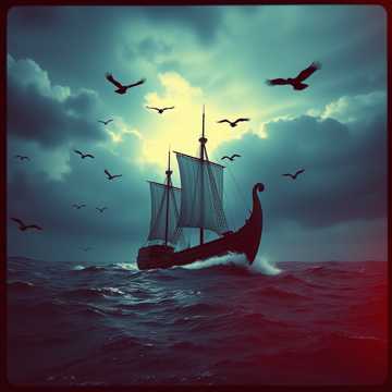 Yelling Warrior Viking Charges