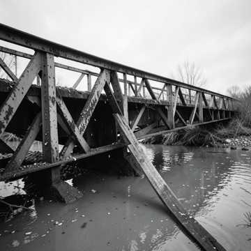 Dusty Railroad Bridge