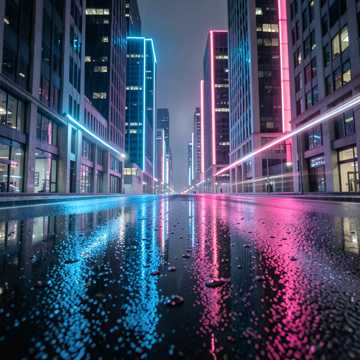 Midnight Neon Flow
