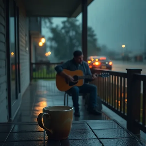 Rain‑Whispered Guitar Solitude