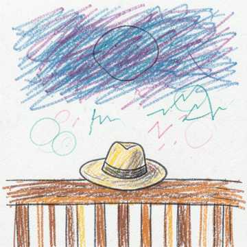 Hat on the Porch