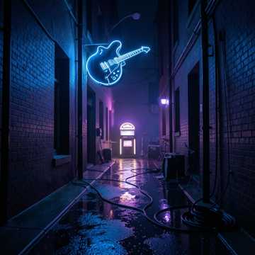 Midnight Echoes of Blue