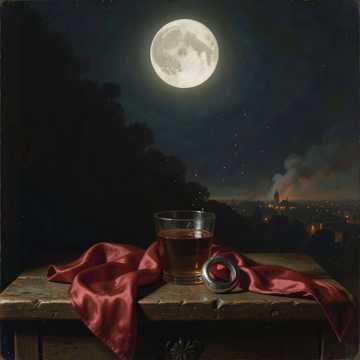Scarlet Roadside Moon