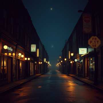 May Street Echoes in Moonlight