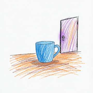 Der blaue Becher