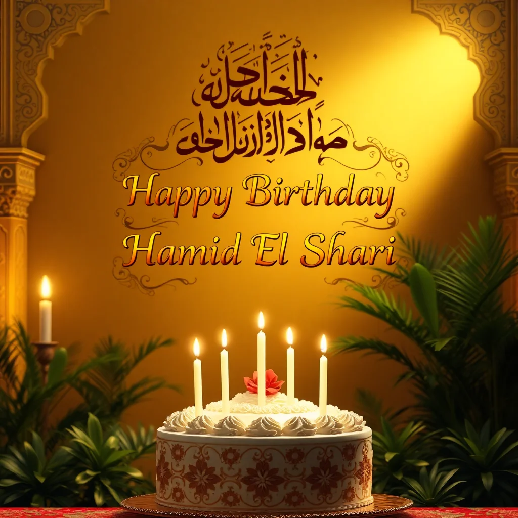 عيد ميلاد حامد السعيدة