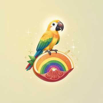 Apple the mini macaw Apple the mini macaw