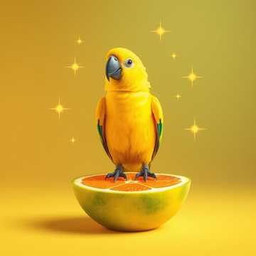 Apple the mini macaw Apple the mini macaw