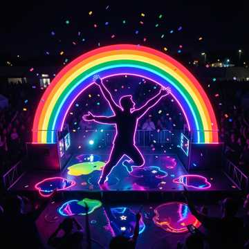 Riot of Neon Sparks