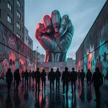 Raised Fists