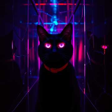 Dark Side In Neon Eyes