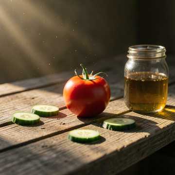 Tomato Triumph: Cucumber Confession Tomato Triumph: Cucumber Confession