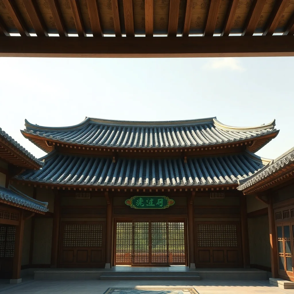 맞배집 처마의 미학