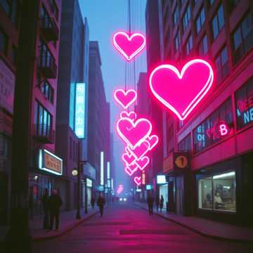 Neon Hearts