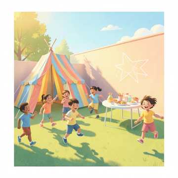 Familienchaos im Garten