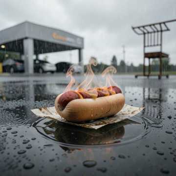 Lukewarm Hot Dogs in the Car Dealership Parking Lot Lukewarm Hot Dogs in the Car Dealership Parking Lot