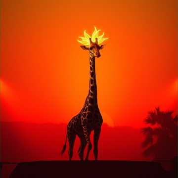 Giraffe In The Kingdom