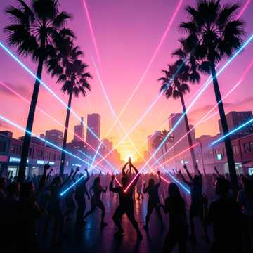 Noche de Neon y Calor