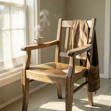 Empty Chair by the Window