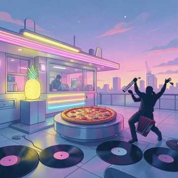 Pizza à l’ananas