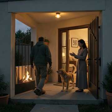 Porch Light On Porch Light On