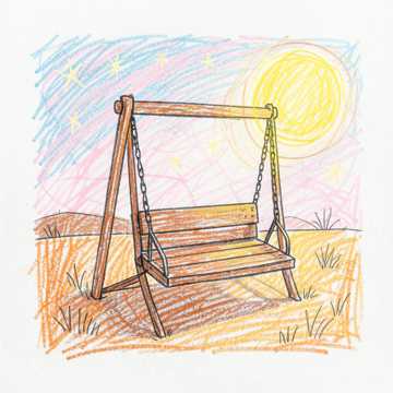 Porch Swing Kiss