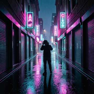 Midnight Echoes of Neon Dreams