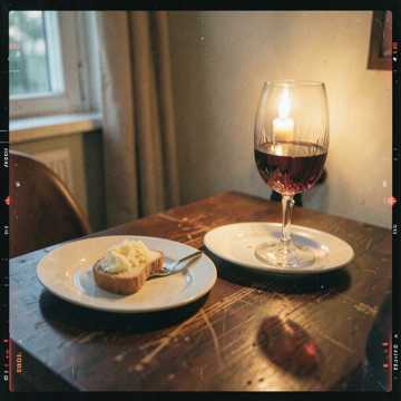 Candle Wax And Wine