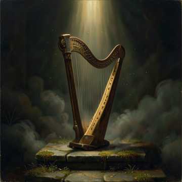 Whispered Harp in Midnight Fog