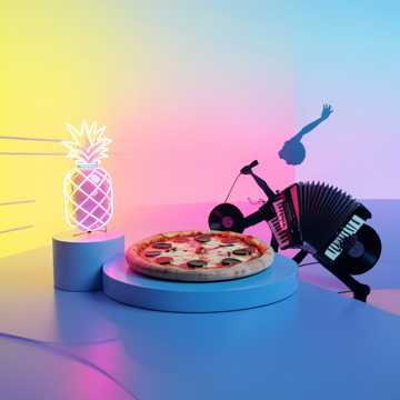 Pizza à l’ananas