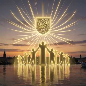 Mit der Familie in der Hand