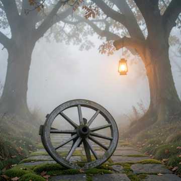 Misty Westward Road