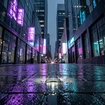 Midnight Keys on Neon Streets