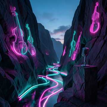 Echoes of Neon Wilderness