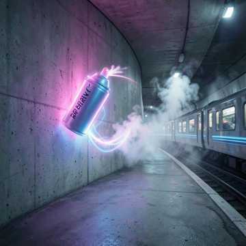 Spraydose im Blut