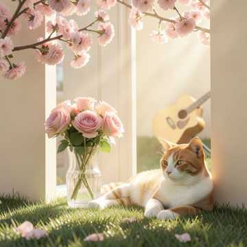 A  Morning With My Cat Tommy 