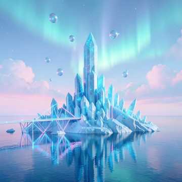 Sundreams in ice 2