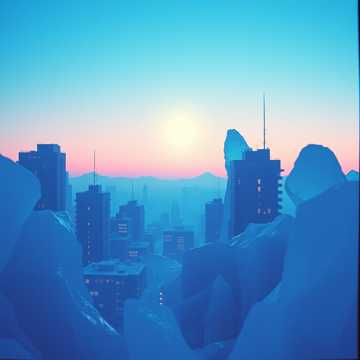 Winter Neon Shards