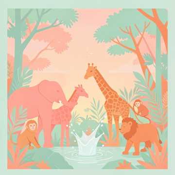 jungle animals go