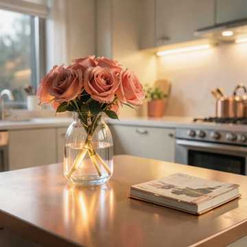Rosas en la mesa Rosas en la mesa