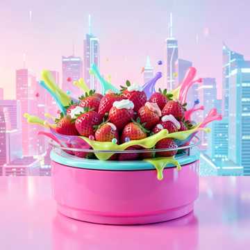 Fresas con crema