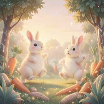 Les lapins un un