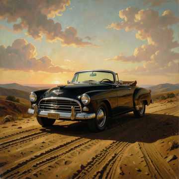 Cabrio im Sand