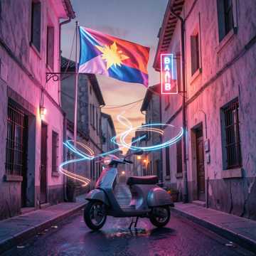 Neon Balkan Sunset
