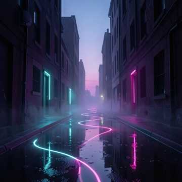 Neon Echoes of Home