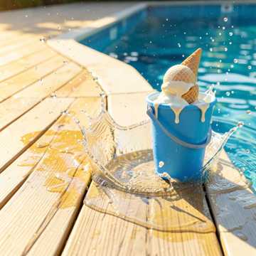 Pool nach Schulschluss