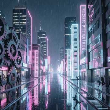 Neon Sonata in Midnight